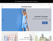 Tablet Screenshot of groceriesapparel.com